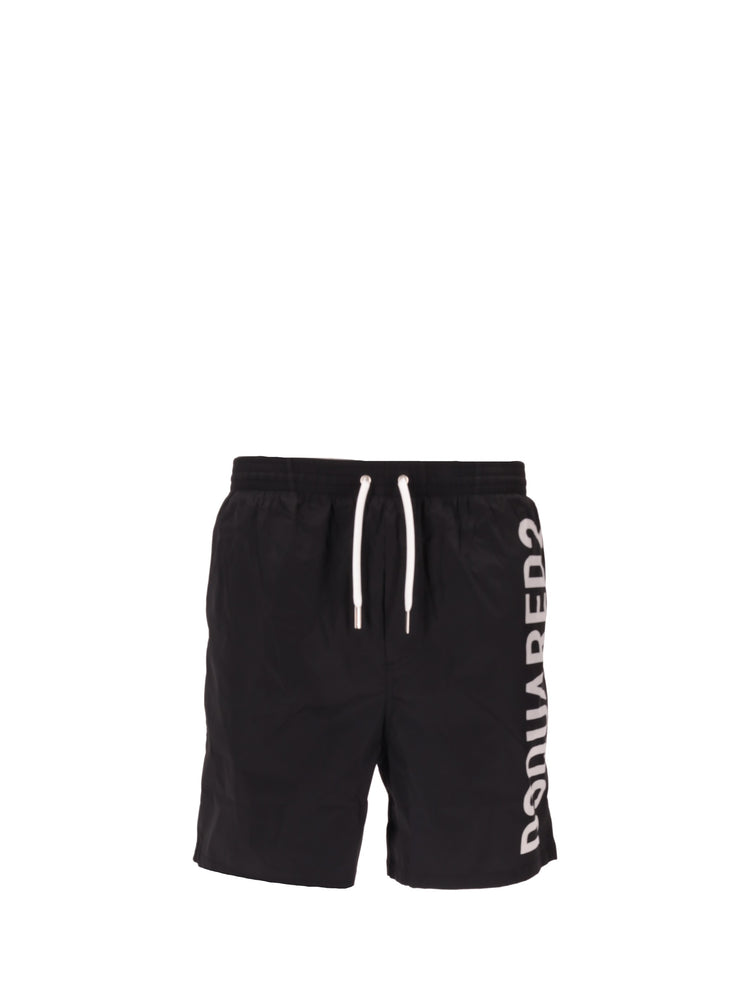logo-print swim shorts