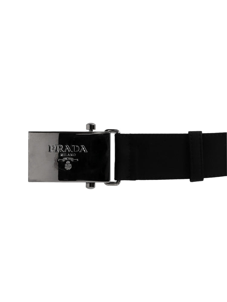 PRADA logo-buckle belt