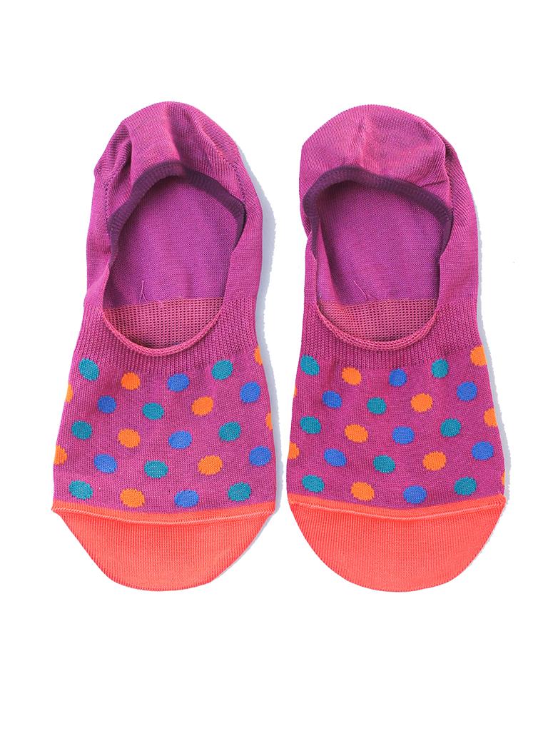 PAUL SMITH dot-print no-show socks pink