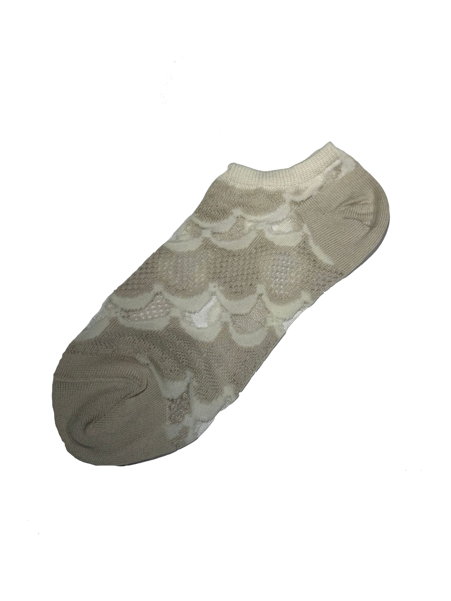 short lace khaki socks