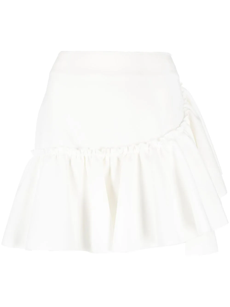 MSGM ruffle-detailing high-waist skirt