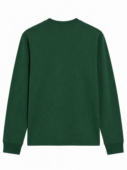 LONG SLEEVES TSHIRT WITH CONTRASTED AMI DE COEUR
