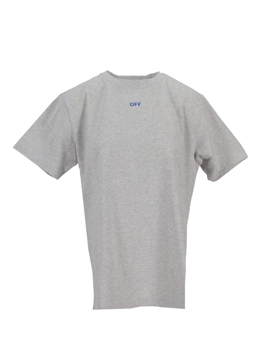 BRUSH ARROW SLIM S/S TEE GREY MELANGE -