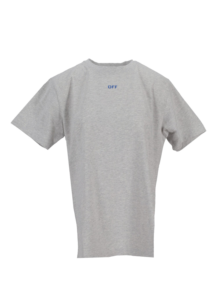 BRUSH ARROW SLIM S/S TEE GREY MELANGE -