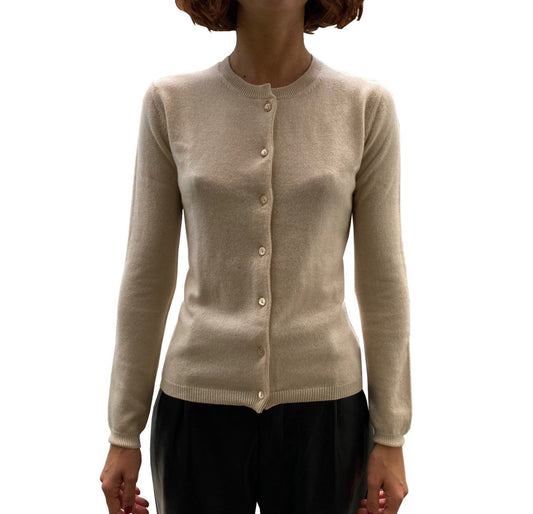 LA ROSE cardigan cashmere cappuccino