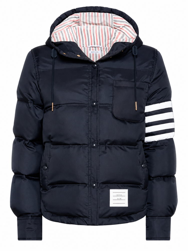 SHINY RIPSTOP LIGHTWEIGHT DOWN FILLED 4-BAR JACKET