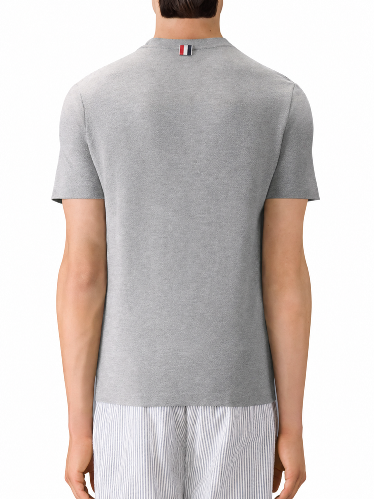 SHORT SLEEVE TEE W/ ENGINEERED 4 BAR STRIPE IN CLASSIC PIQUE