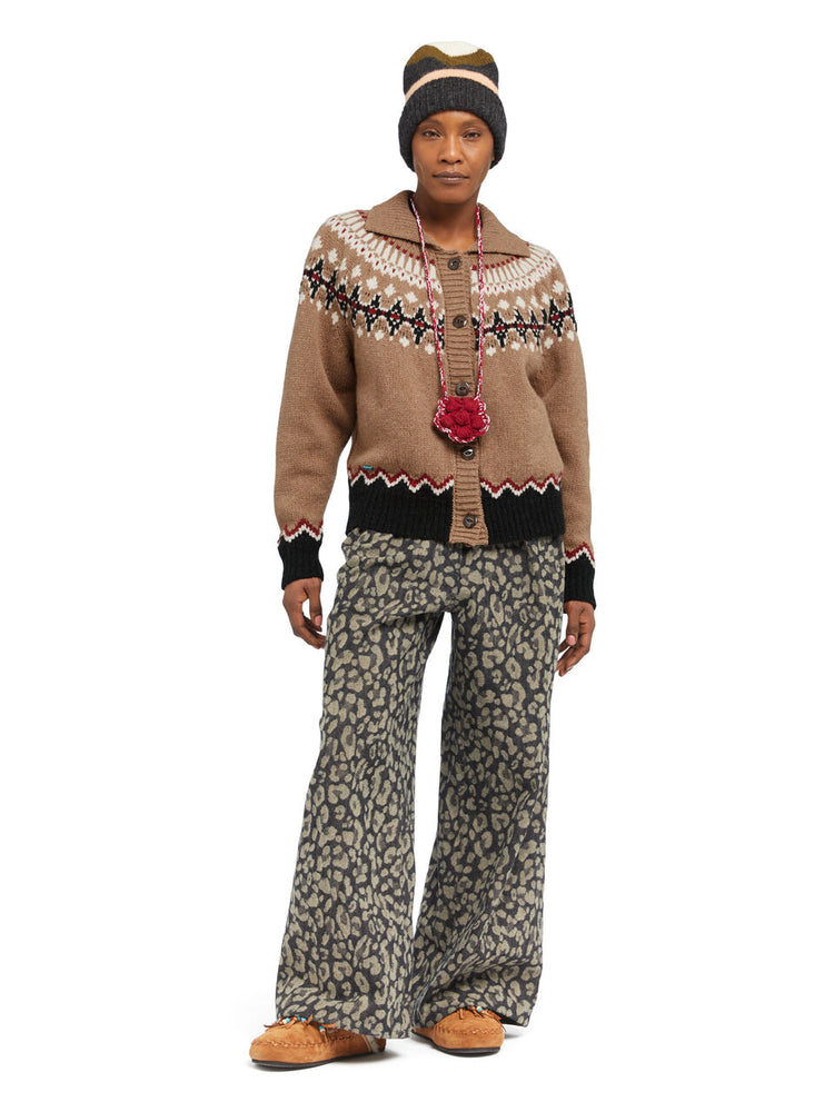 SWEET WINTER JACKET OLIVA/MULTICOLOR