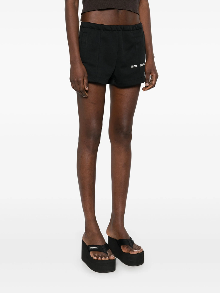 logo-print track shorts