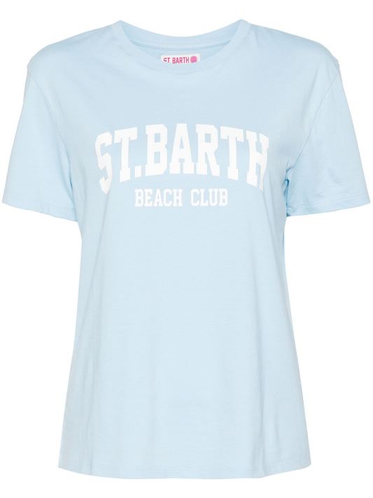 Emilie crewneck t-shirt Saint Barth Beach Club print