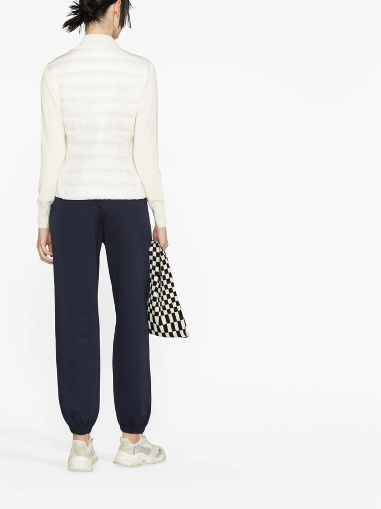 quilted padded cardigan