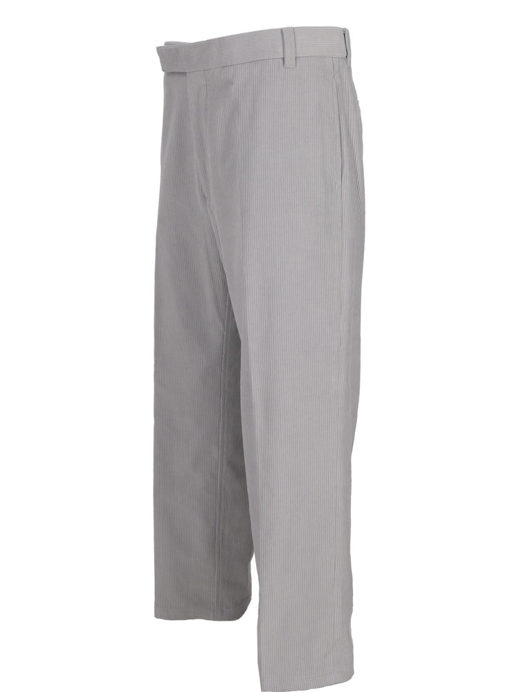 mid-rise straight-leg trousers