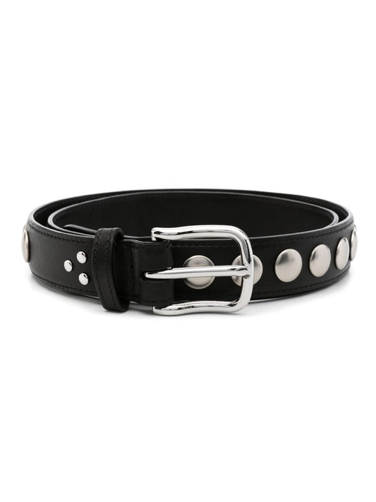 studded leather belt