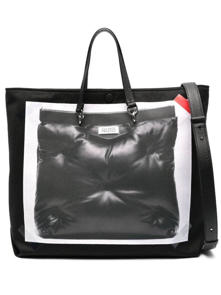 Glam Slam trompe loeil-print tote bag