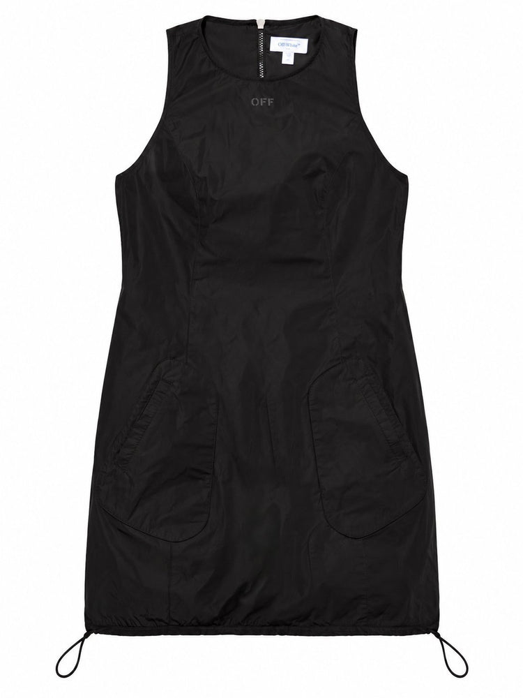 TECH TAFFETA PKT MINI DRESS