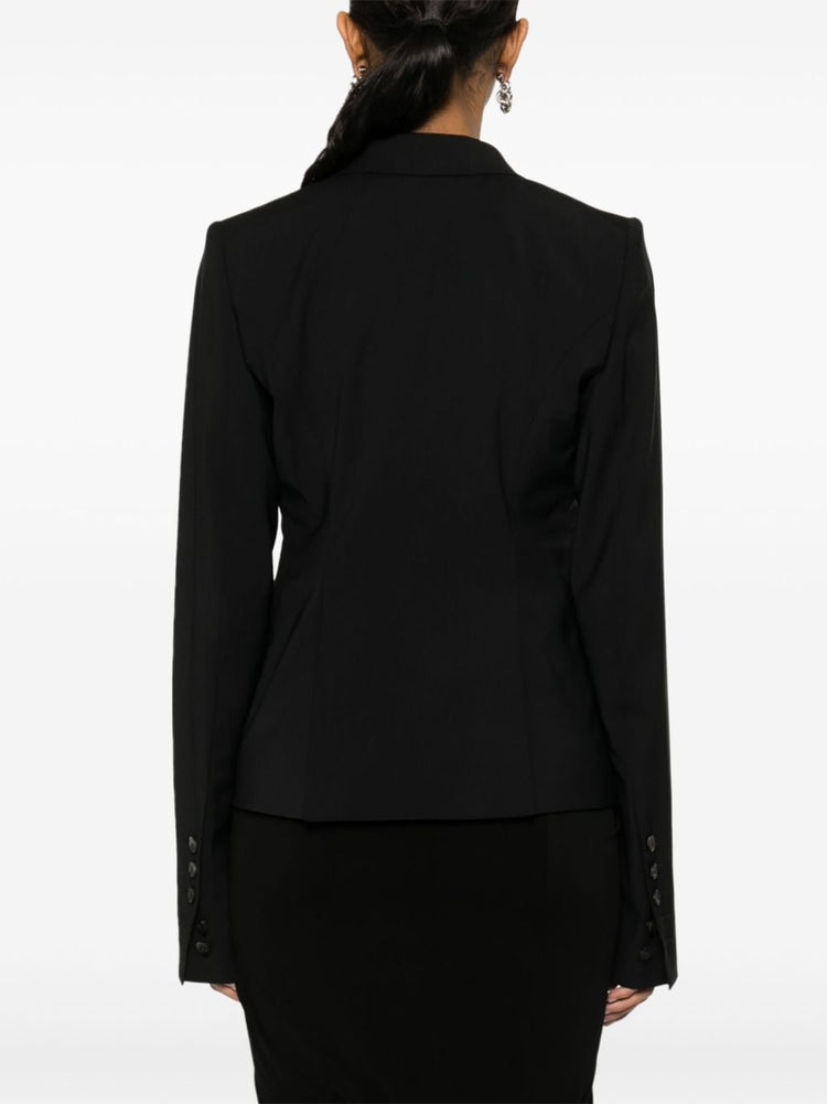 wool single-breasted blazer
