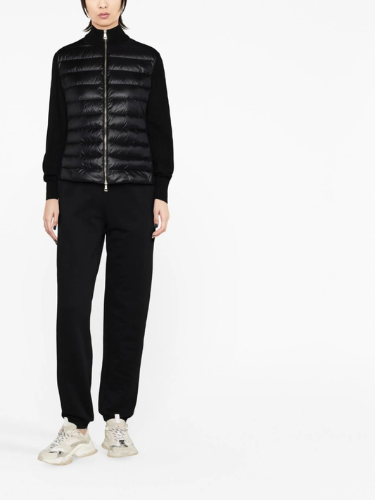 quilted padded cardigan