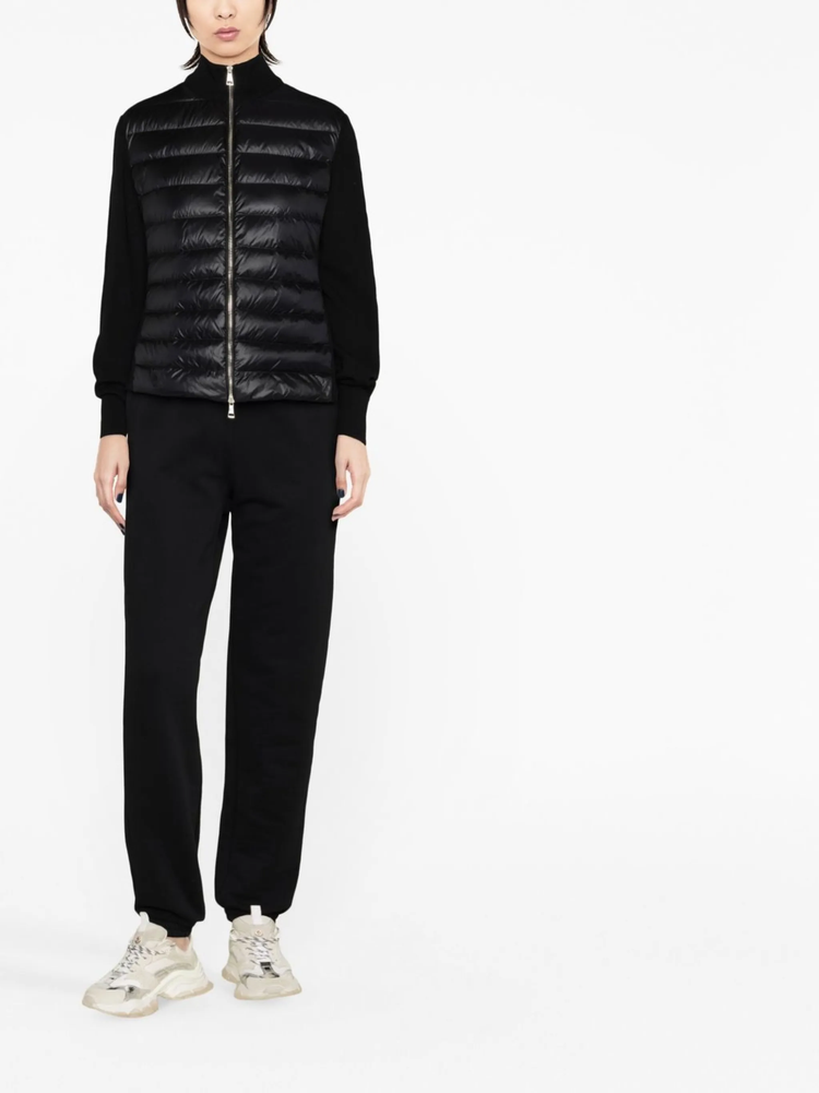 quilted padded cardigan