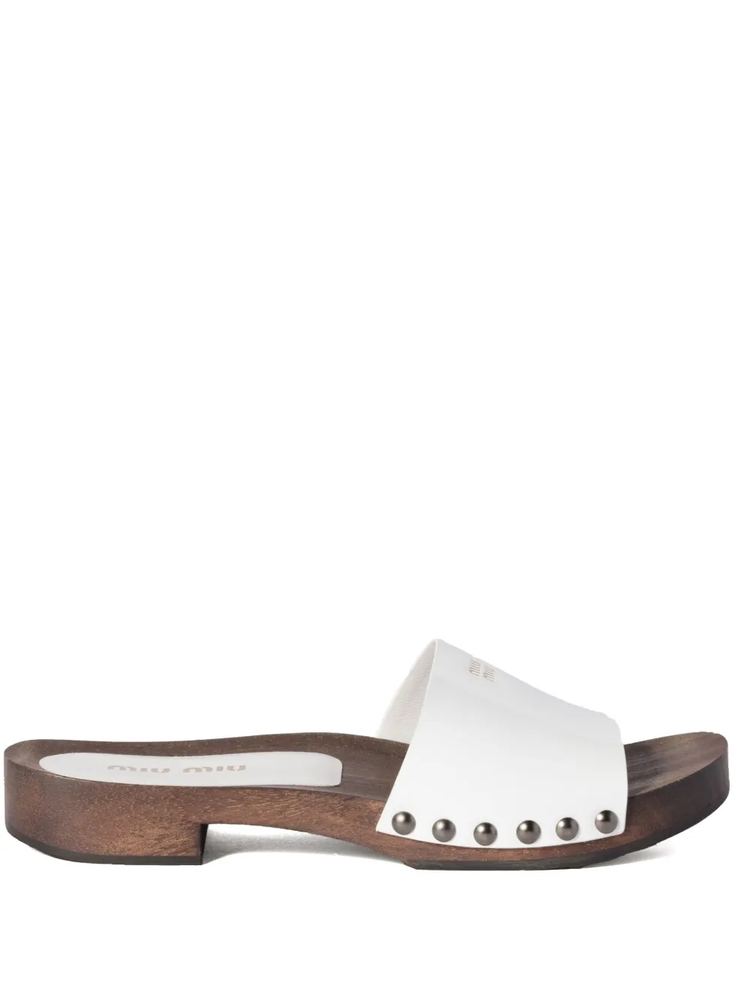 patent leather clogs