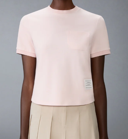 SHORT SLEEVE TEE IN COTTON MILANO