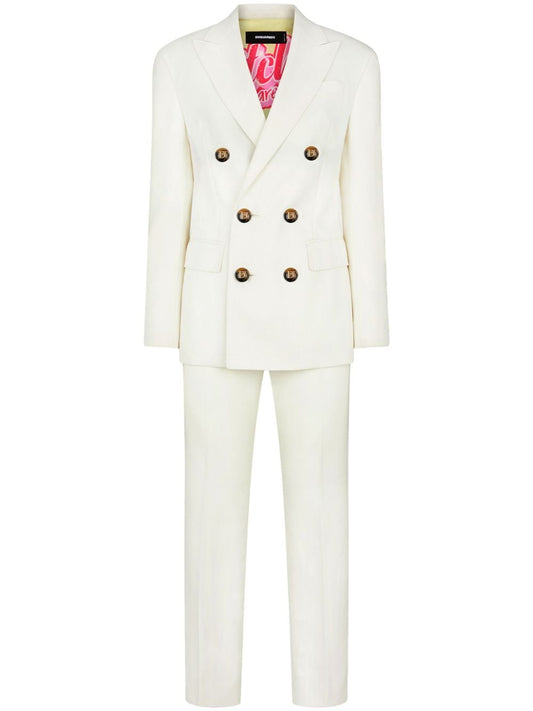 double-breast notched-lapel suit