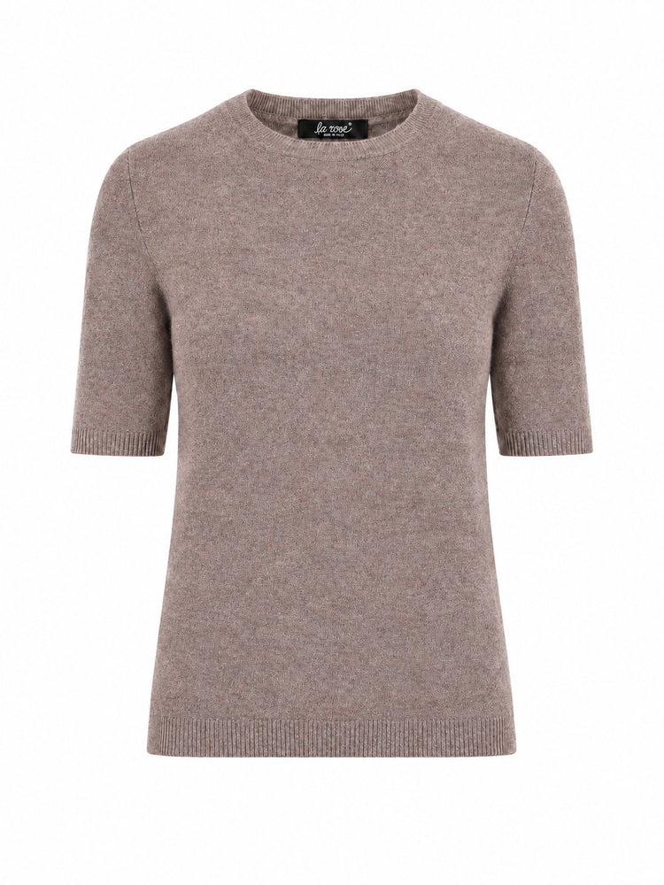 LA ROSE maglia 3/4 cashmere grigio chiaro