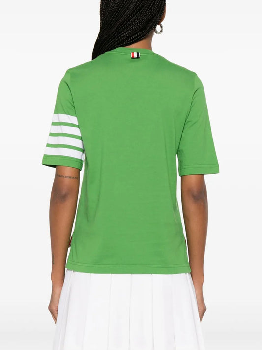 SHORT SLEEVE TEE W/ ENGINEERED 4 BAR IN SUSTAINABLE JERSEY