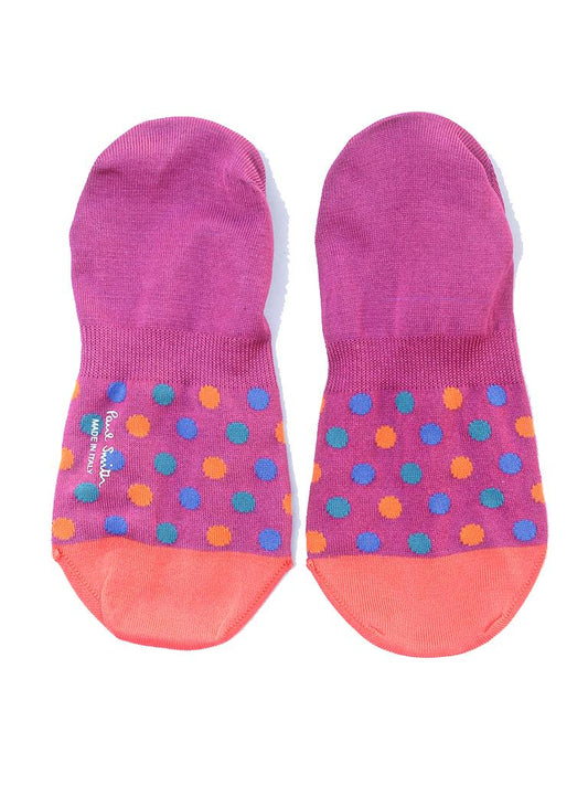 PAUL SMITH dot-print no-show socks pink