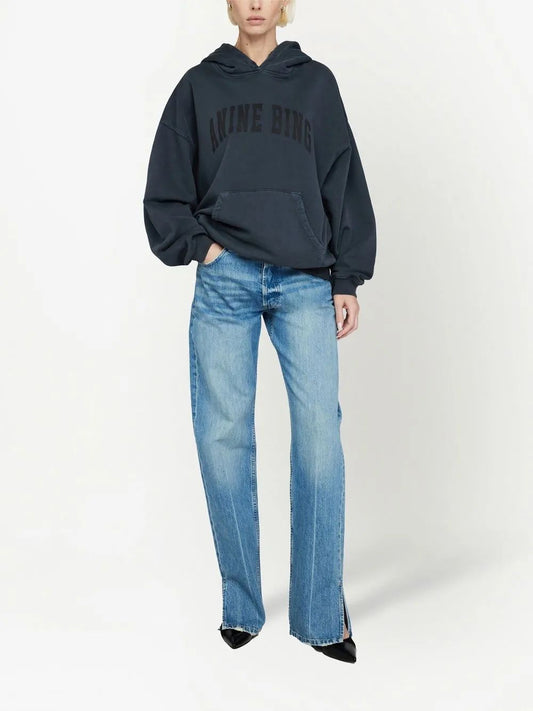 HARVEY SWEATSHIRT  DARK WASHED BLACK
