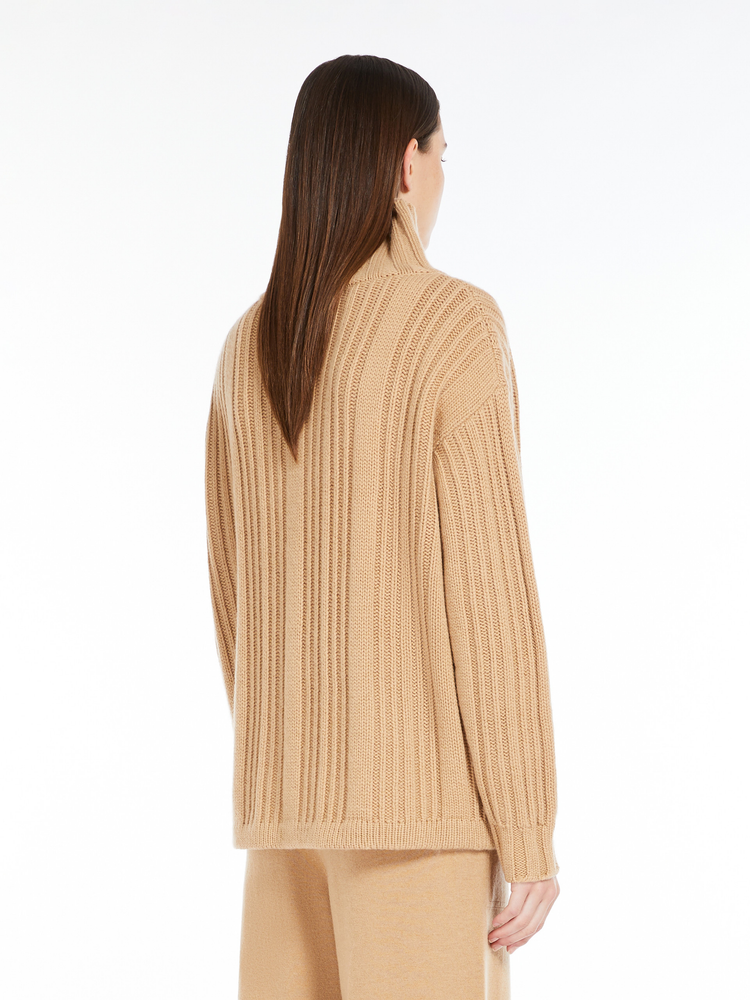 Vitalba wool and cashmere polo-neck jumper