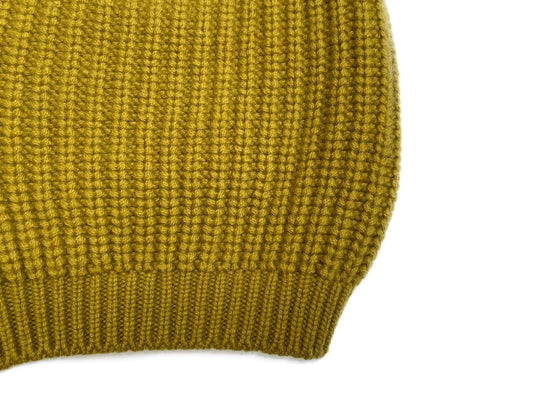 LA ROSE wool beanie tiger eye senape