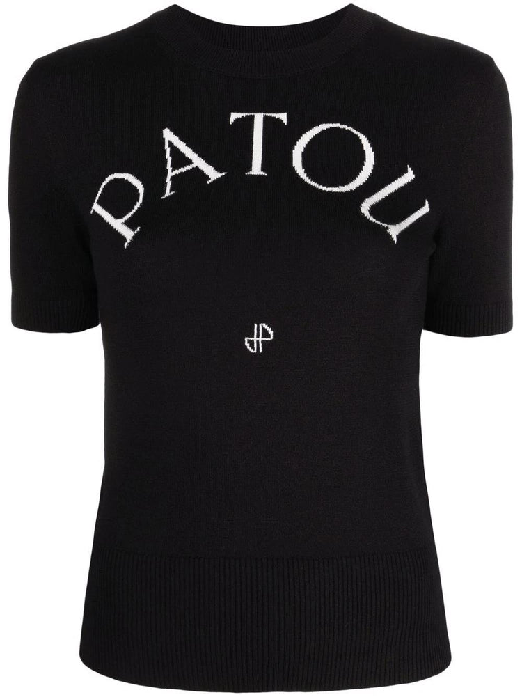 PATOU JACQUARD SHORT SLEEVES JUMPER