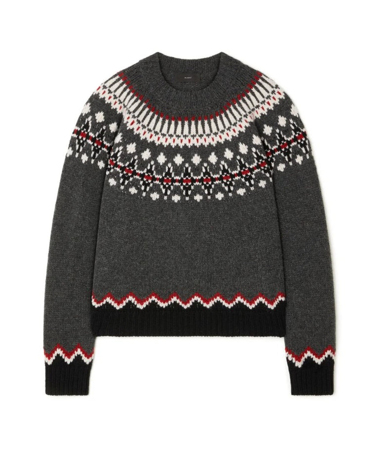 SWEET WINTER SWEATER BRICK/MULTICOLOR