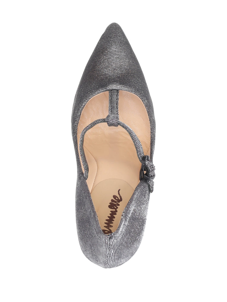 lurex pointed pumps