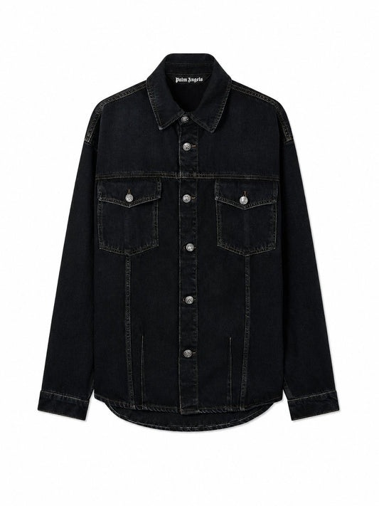 CLASSIC LOGO FADED DENIM SHIRT
