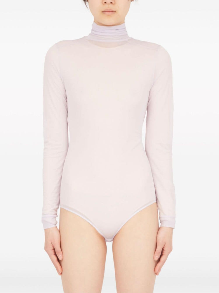 four-stitch sheer bodysuit