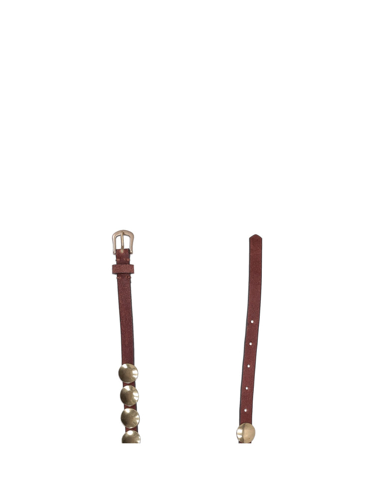 BELT TRINIDAD THIN WASHED LEATHER FLESH SIDE WITH STUDS