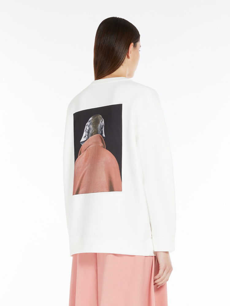 Bacco cotton sweatshirt with Wegman print