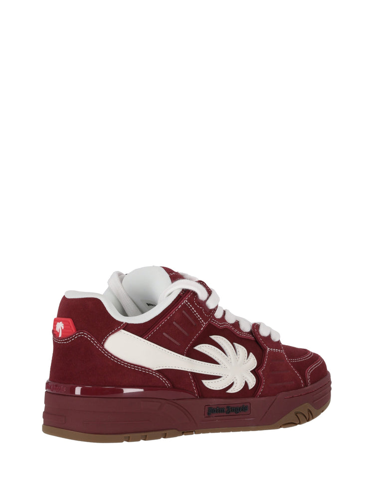 VENICE SNEAKERS SUEDE BURGUNDY - WHITE