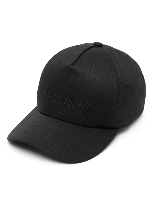 logo-embroidered gabardine-weave cap