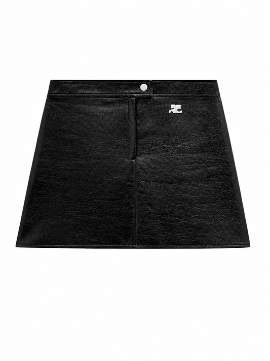 REEDITION VINYL MINI SKIRT