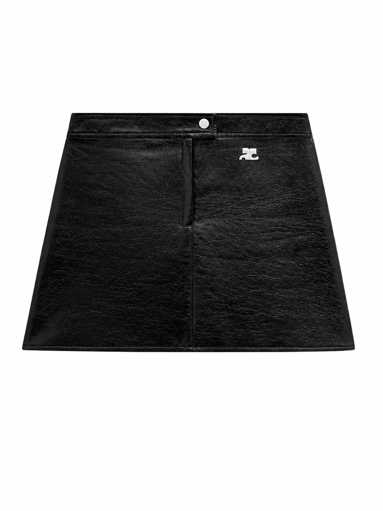 REEDITION VINYL MINI SKIRT