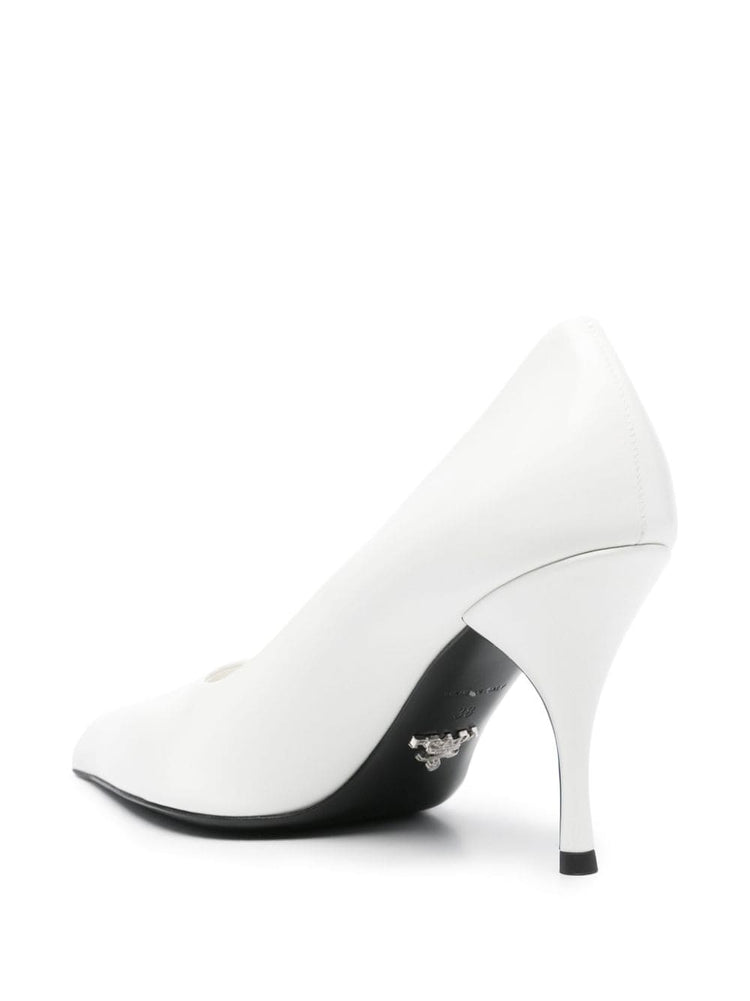 88mm leather pumps