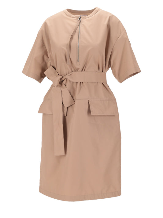 belted midi dress