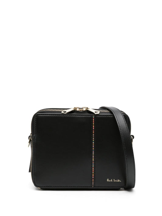 Signature Stripe leather crossbody bag