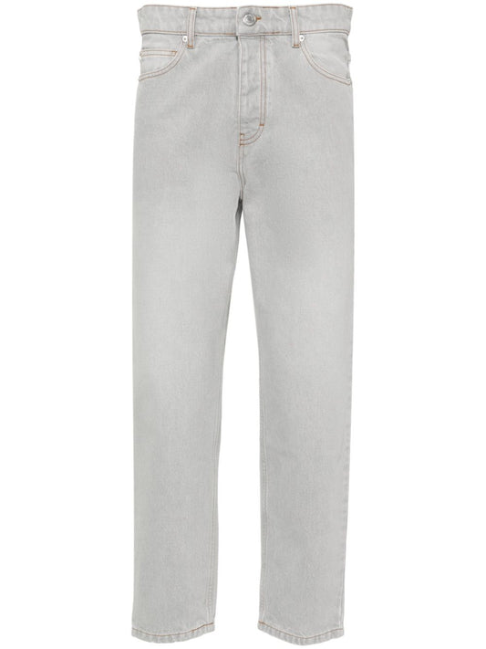 cropped tapered jeans
