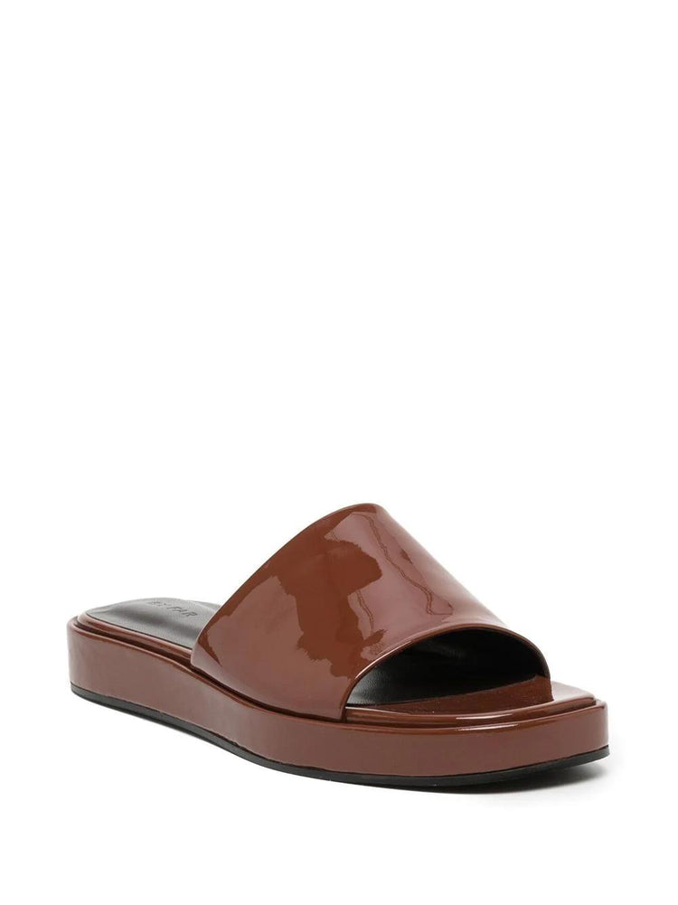 BY FAR Shana patent leather sandals