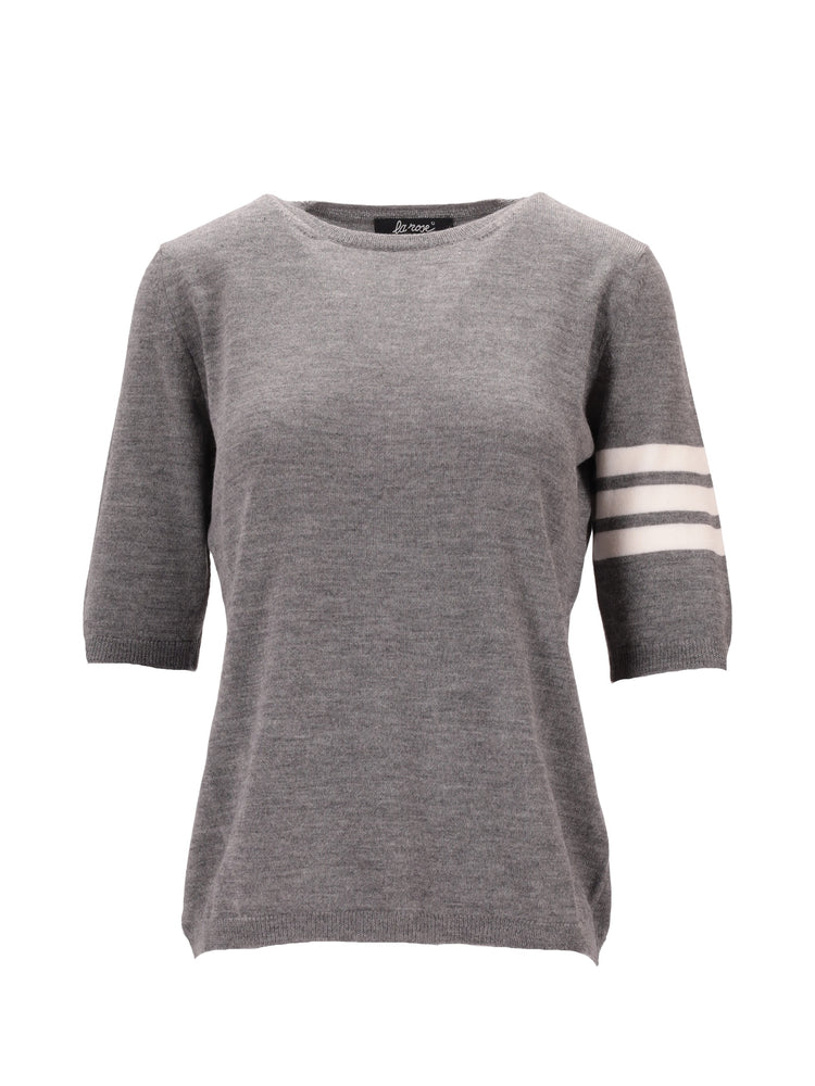 LA ROSE 3/4 merino wool knitwear