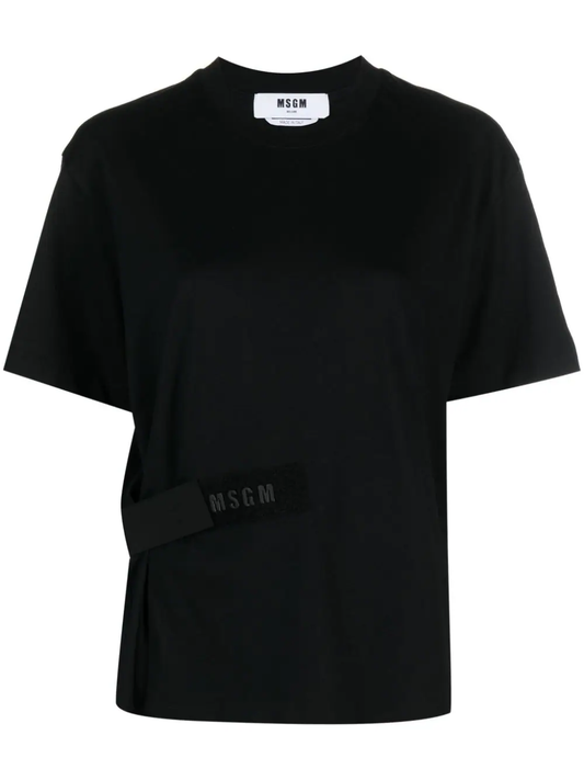 logo-embroidered cotton T-shirt