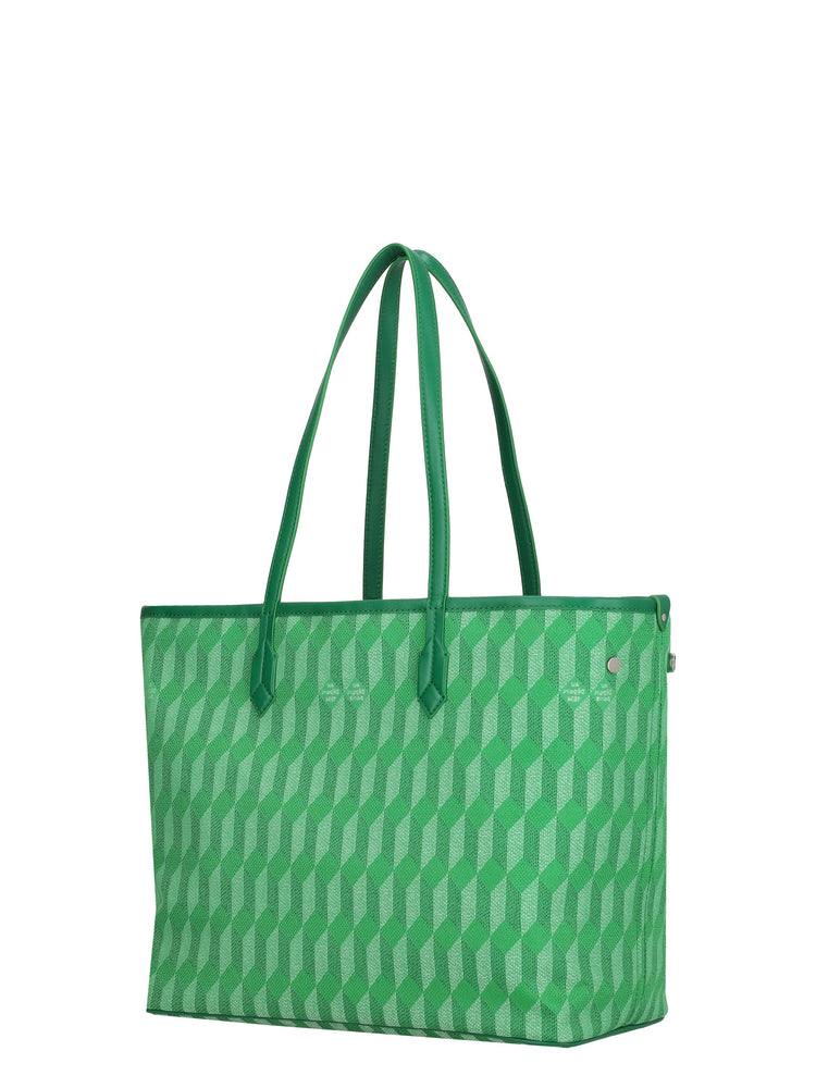 TOTE CALF/COATED CANVAS